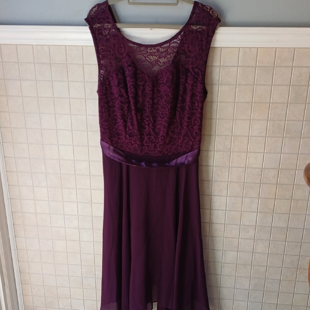 Formal Purple Lace Dress